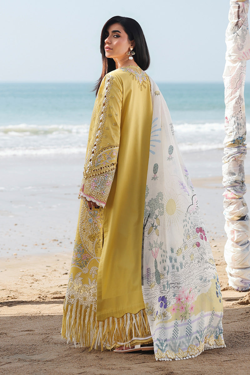 Qalamkar | Sahil Luxury Lawn 26 | SA-07 HIRA - by Libasekhas UK - Registered Vendor of : Qalamkar - 100% Original Designer Dress