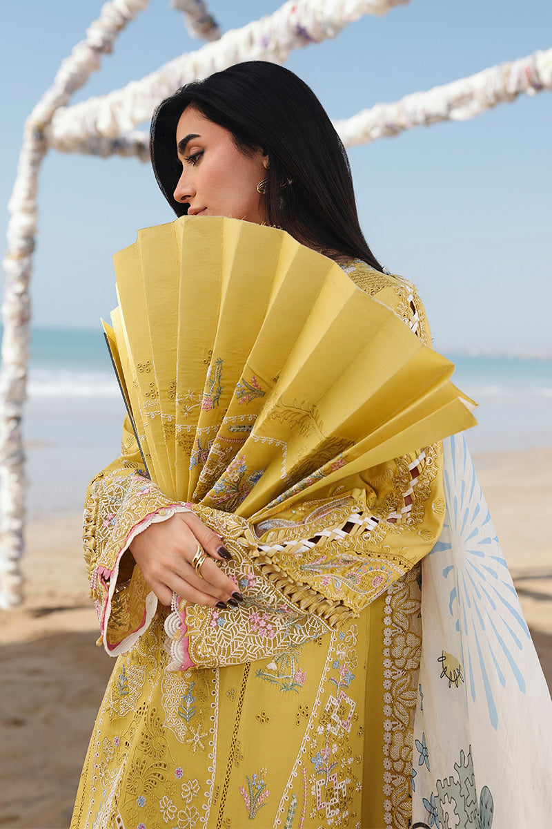 Qalamkar | Sahil Luxury Lawn 26 | SA-07 HIRA - by Libasekhas UK - Registered Vendor of : Qalamkar - 100% Original Designer Dress