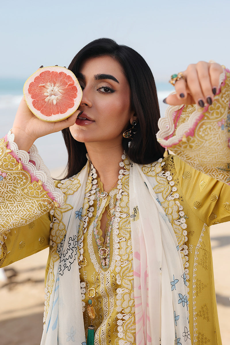 Qalamkar | Sahil Luxury Lawn 26 | SA-07 HIRA - by Libasekhas UK - Registered Vendor of : Qalamkar - 100% Original Designer Dress