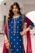 Charizma | Festive Pret | 3-PC Embroidered Raw-Silk CMA-6-323 - by Libasekhas UK - Registered Vendor of : Charizma - 100% Original Designer Dress