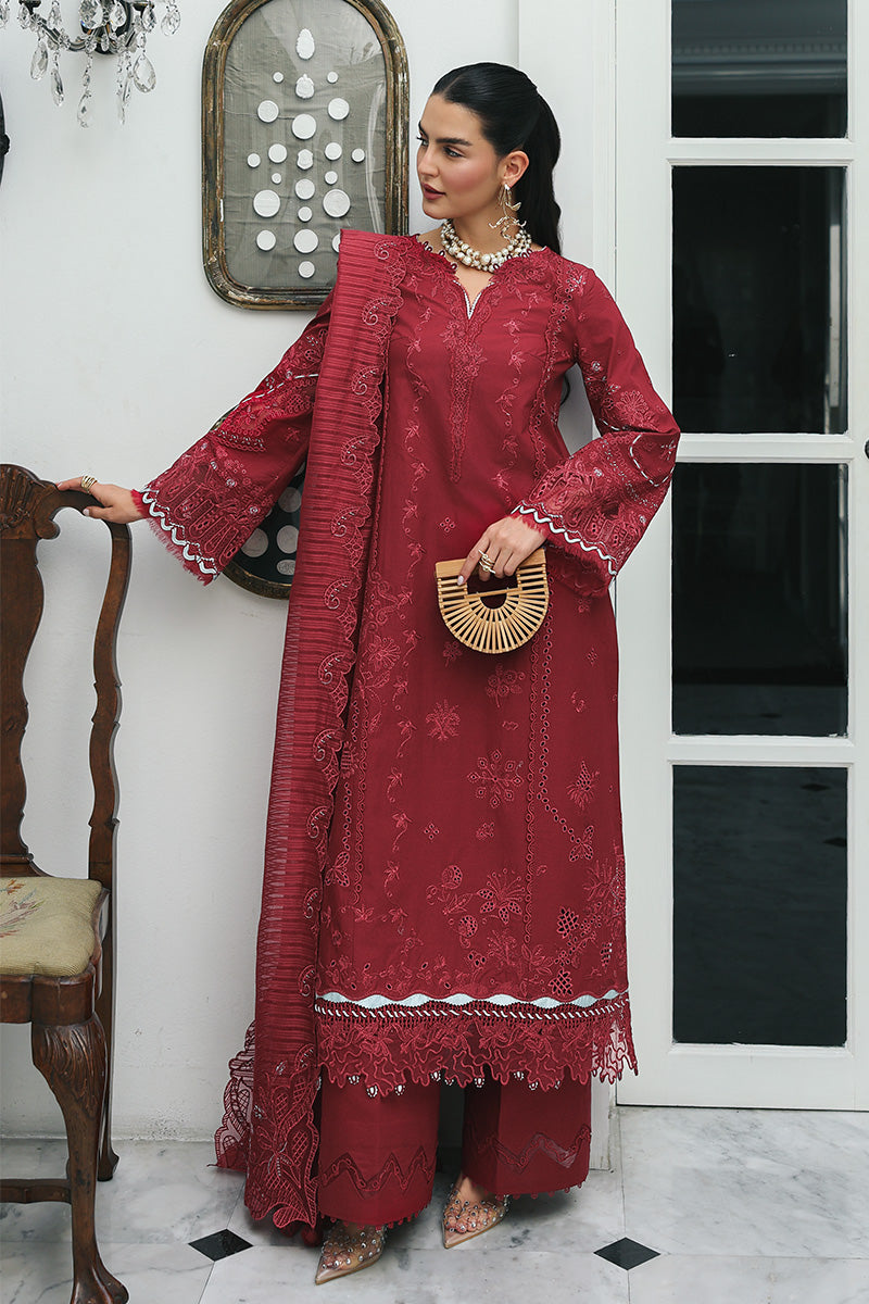 Qalamkar | Q Line Lawn Drop | RP-16 QISTAH - by Libasekhas UK - Registered Vendor of : Qalamkar - 100% Original Designer Dress