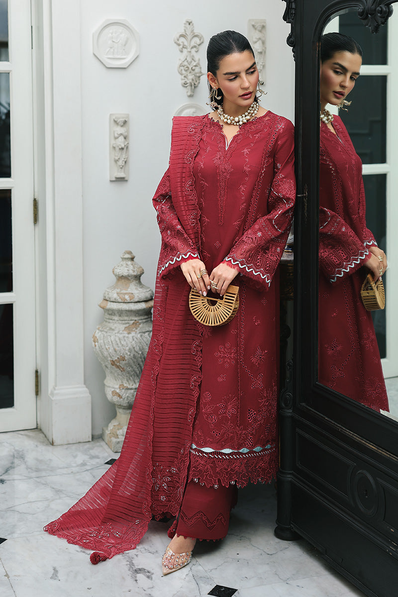 Qalamkar | Q Line Lawn Drop | RP-16 QISTAH - by Libasekhas UK - Registered Vendor of : Qalamkar - 100% Original Designer Dress