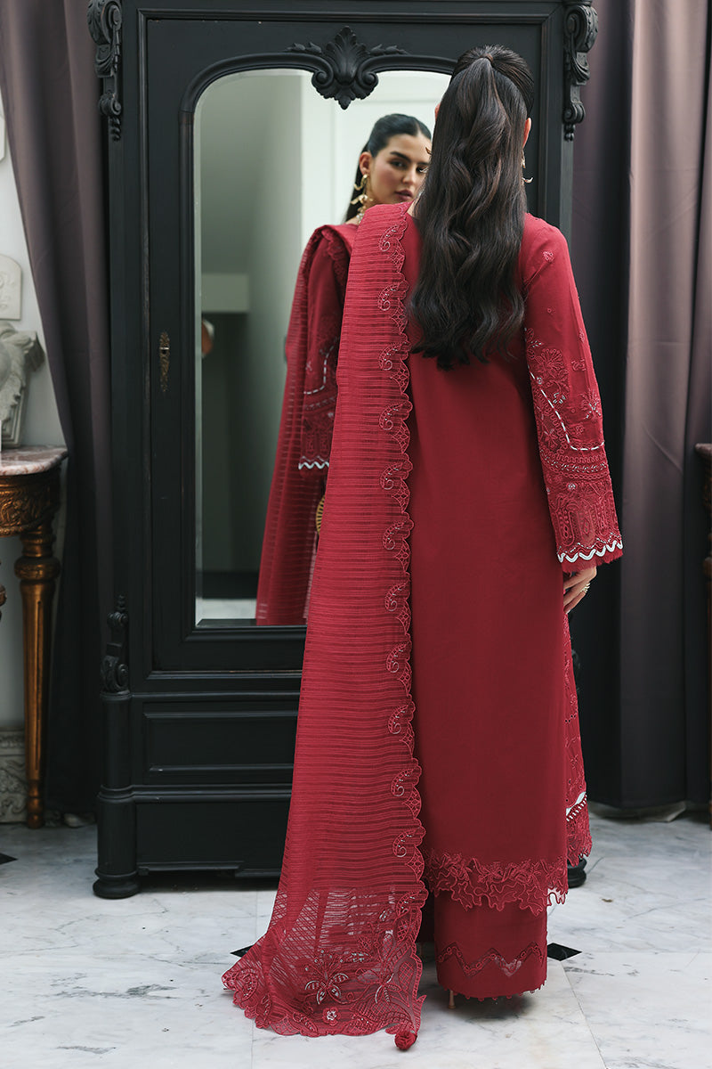 Qalamkar | Q Line Lawn Drop | RP-16 QISTAH - by Libasekhas UK - Registered Vendor of : Qalamkar - 100% Original Designer Dress