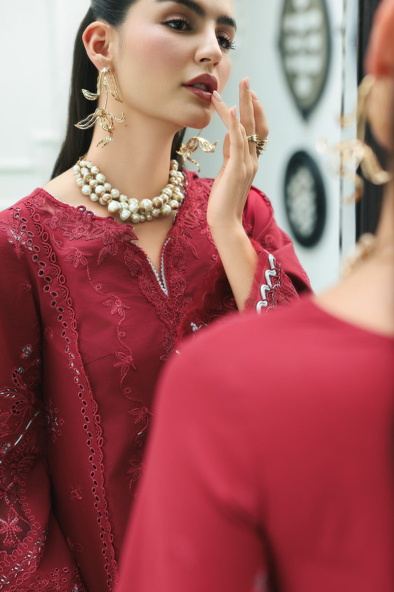 Qalamkar | Q Line Lawn Drop | RP-16 QISTAH - by Libasekhas UK - Registered Vendor of : Qalamkar - 100% Original Designer Dress