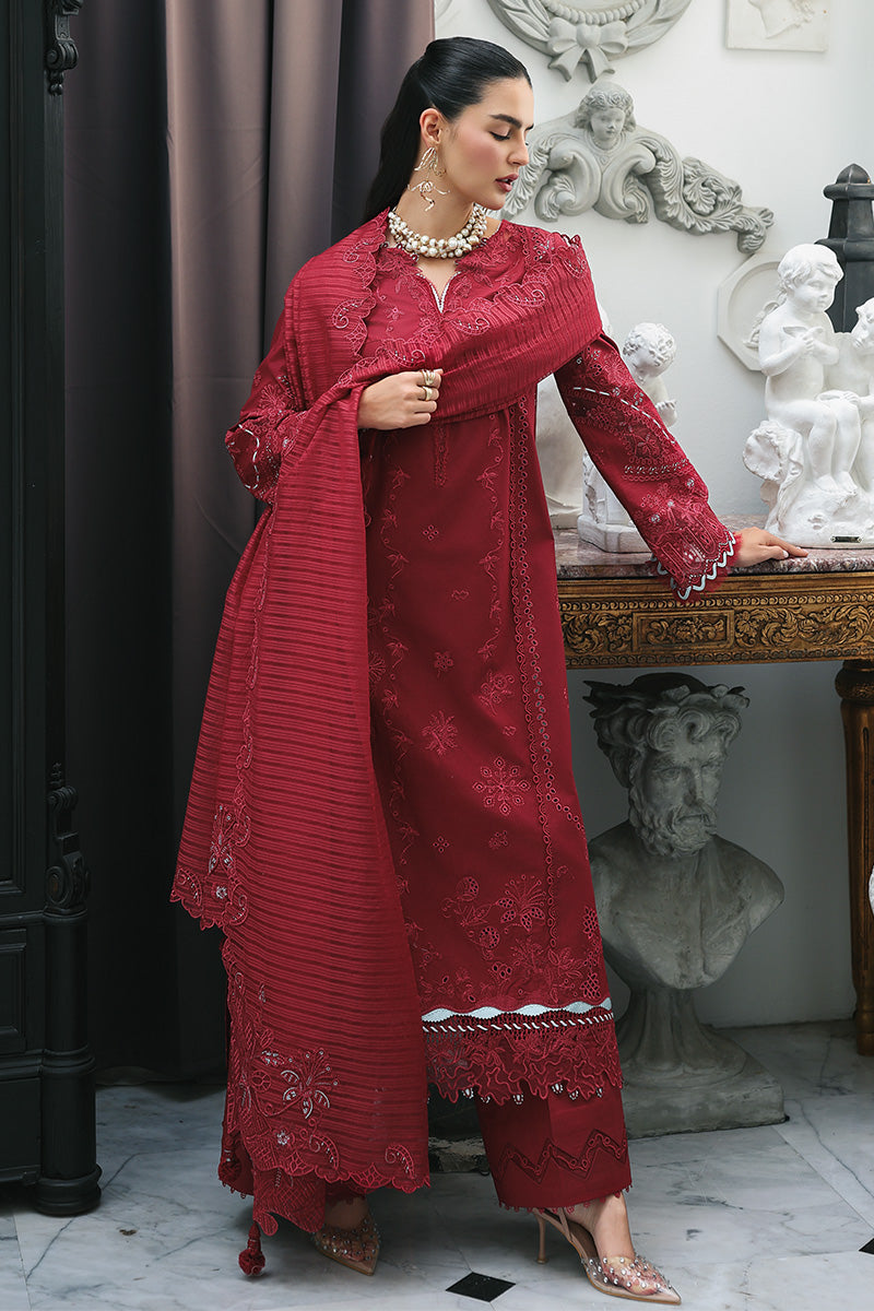 Qalamkar | Q Line Lawn Drop | RP-16 QISTAH - by Libasekhas UK - Registered Vendor of : Qalamkar - 100% Original Designer Dress