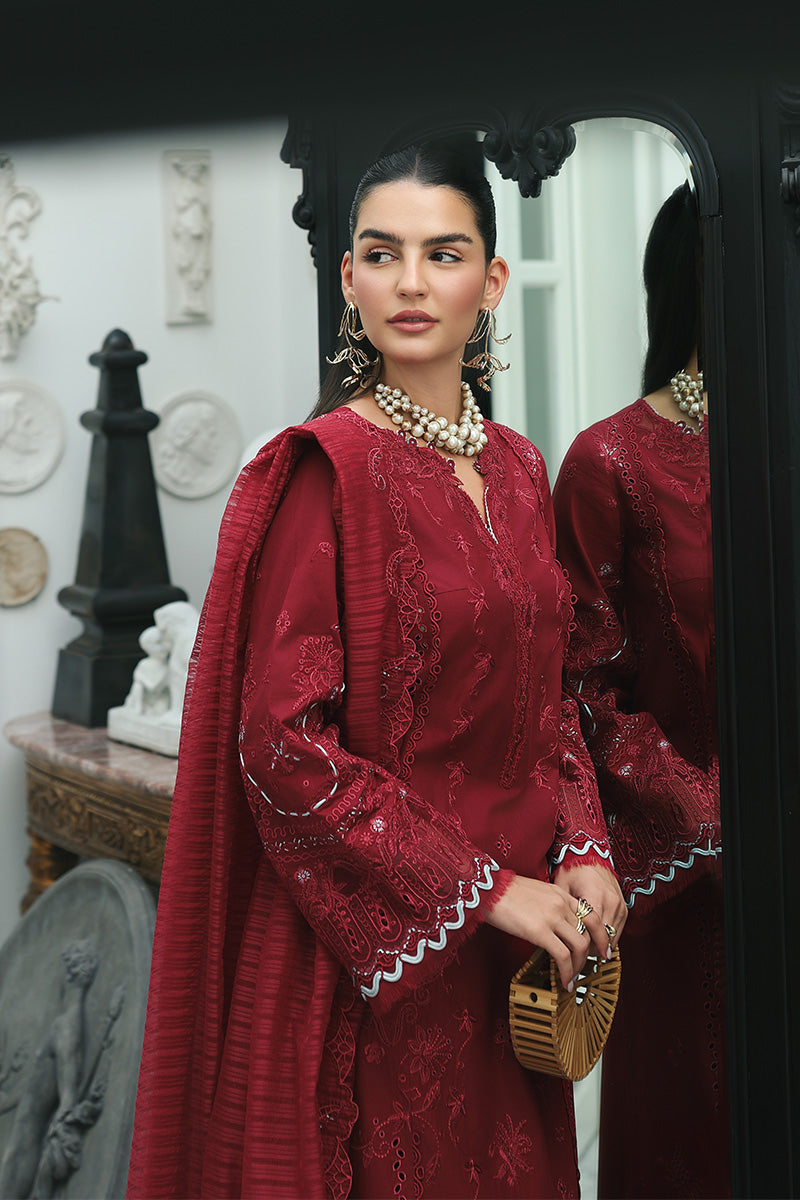 Qalamkar | Q Line Lawn Drop | RP-16 QISTAH - by Libasekhas UK - Registered Vendor of : Qalamkar - 100% Original Designer Dress