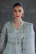 Qalamkar | Elirah Formals 25 | MF-08 SERENE AQUA - by Libasekhas UK - Registered Vendor of : Qalamkar - 100% Original Designer Dress