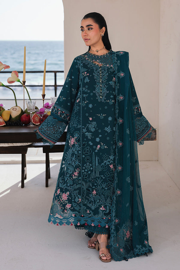 Qalamkar | Sahil Luxury Lawn 26 | SA-04 ELIF - by Libasekhas UK - Registered Vendor of : Qalamkar - 100% Original Designer Dress