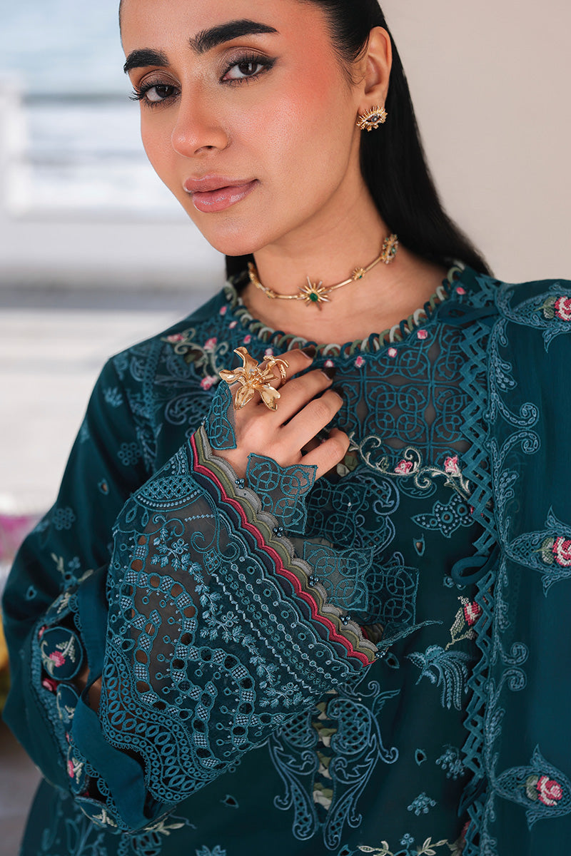 Qalamkar | Sahil Luxury Lawn 26 | SA-04 ELIF - by Libasekhas UK - Registered Vendor of : Qalamkar - 100% Original Designer Dress