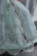 Qalamkar | Elirah Formals 25 | MF-08 SERENE AQUA - by Libasekhas UK - Registered Vendor of : Qalamkar - 100% Original Designer Dress