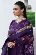 Qalamkar | Q Linen 25 | KL-15 IRIS - by Libasekhas UK - Registered Vendor of : Qalamkar - 100% Original Designer Dress
