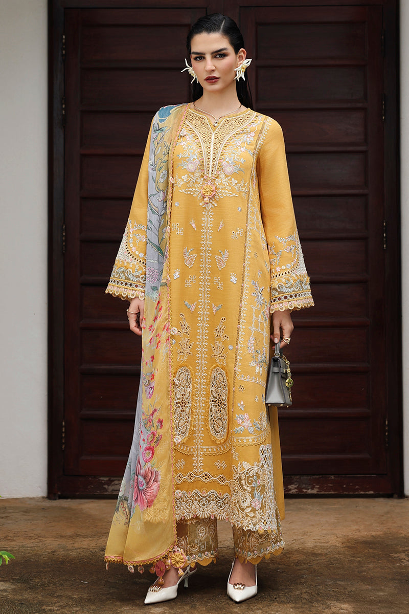 Qalamkar | Q Linen 25 | KL-06 GLEAM - by Libasekhas UK - Registered Vendor of : Qalamkar - 100% Original Designer Dress