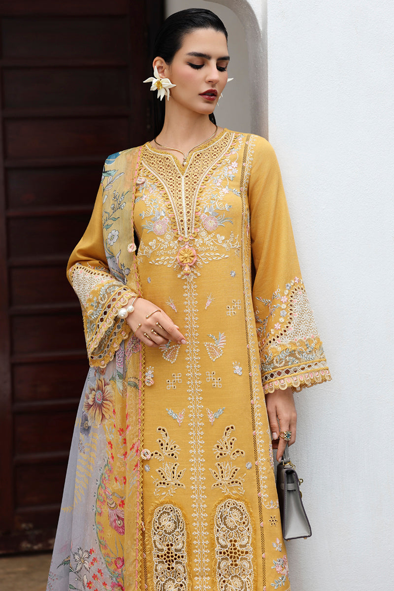 Qalamkar | Q Linen 25 | KL-06 GLEAM - by Libasekhas UK - Registered Vendor of : Qalamkar - 100% Original Designer Dress
