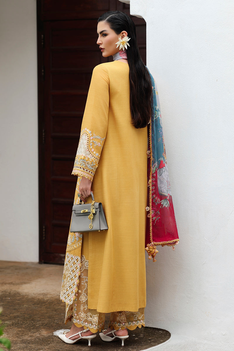 Qalamkar | Q Linen 25 | KL-06 GLEAM - by Libasekhas UK - Registered Vendor of : Qalamkar - 100% Original Designer Dress