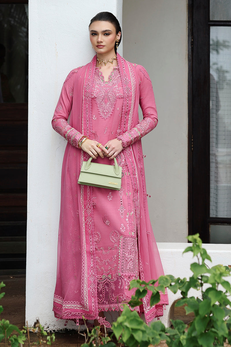 Qalamkar | Q Linen 25 | KL-04 BLOOM - by Libasekhas UK - Registered Vendor of : Qalamkar - 100% Original Designer Dress