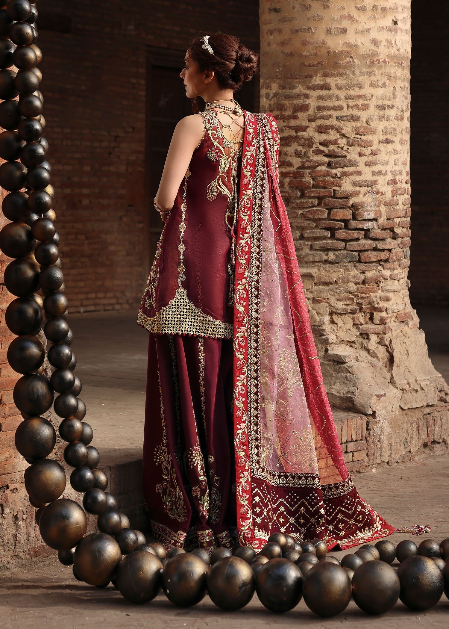Crimson | Jhilmil Wedding Formals | NAZO - by Libasekhas UK - Registered Vendor of : Crimson - 100% Original Designer Dress