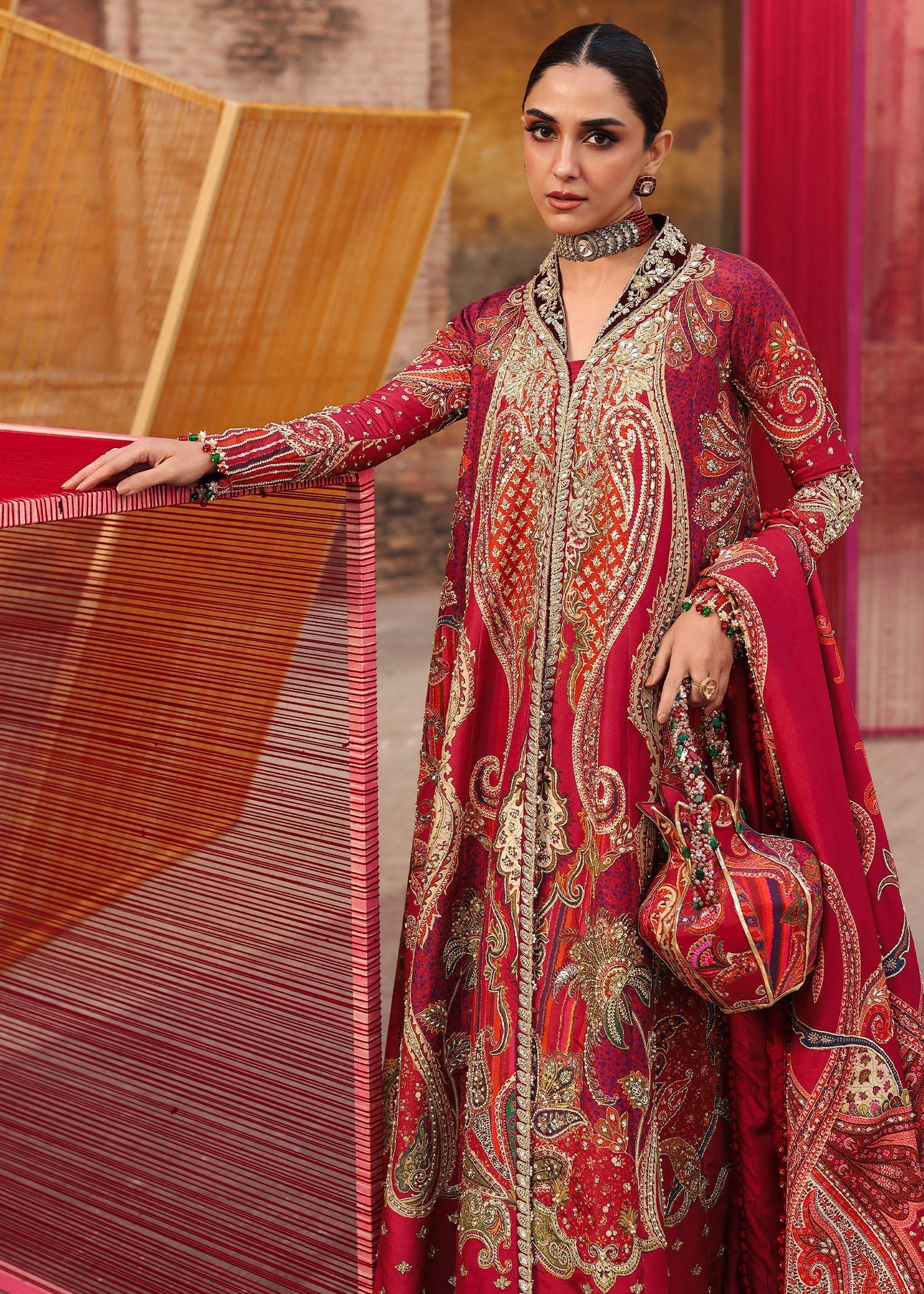 Crimson | Jhilmil Wedding Formals | DAMINI - by Libasekhas UK - Registered Vendor of : Crimson - 100% Original Designer Dress