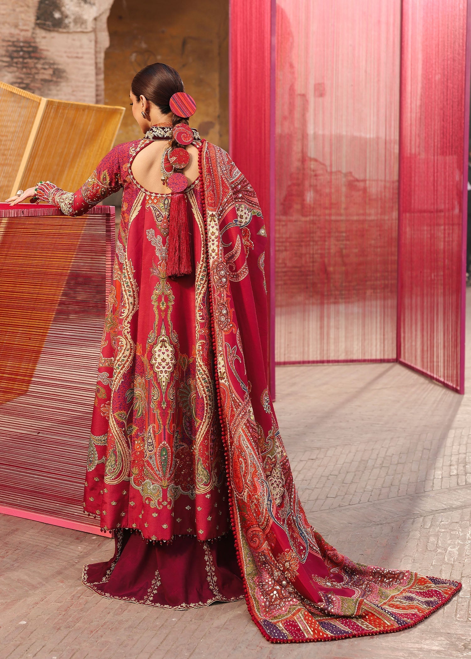 Crimson | Jhilmil Wedding Formals | DAMINI - by Libasekhas UK - Registered Vendor of : Crimson - 100% Original Designer Dress