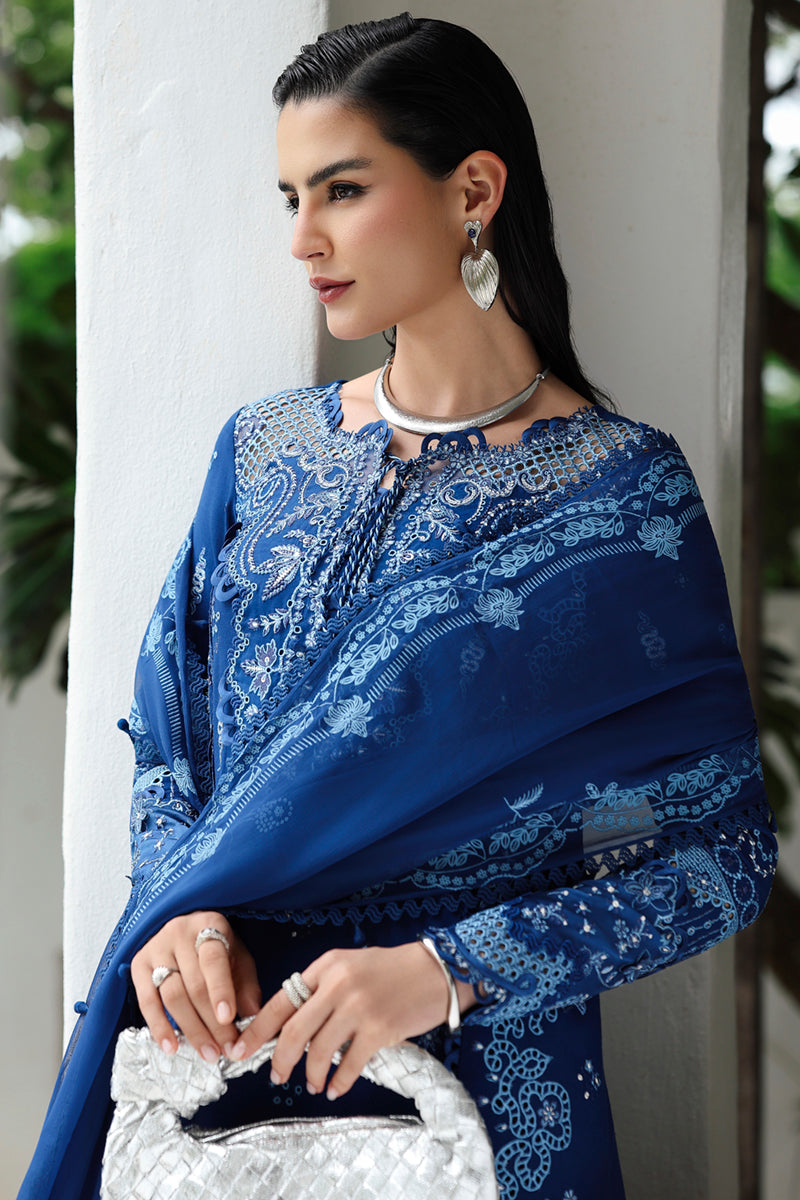 Qalamkar | Q Linen 25 | KL-03 ECLIPSE - by Libasekhas UK - Registered Vendor of : Qalamkar - 100% Original Designer Dress