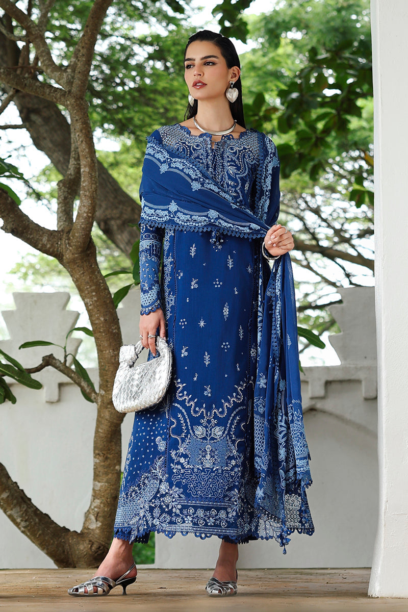 Qalamkar | Q Linen 25 | KL-03 ECLIPSE - by Libasekhas UK - Registered Vendor of : Qalamkar - 100% Original Designer Dress