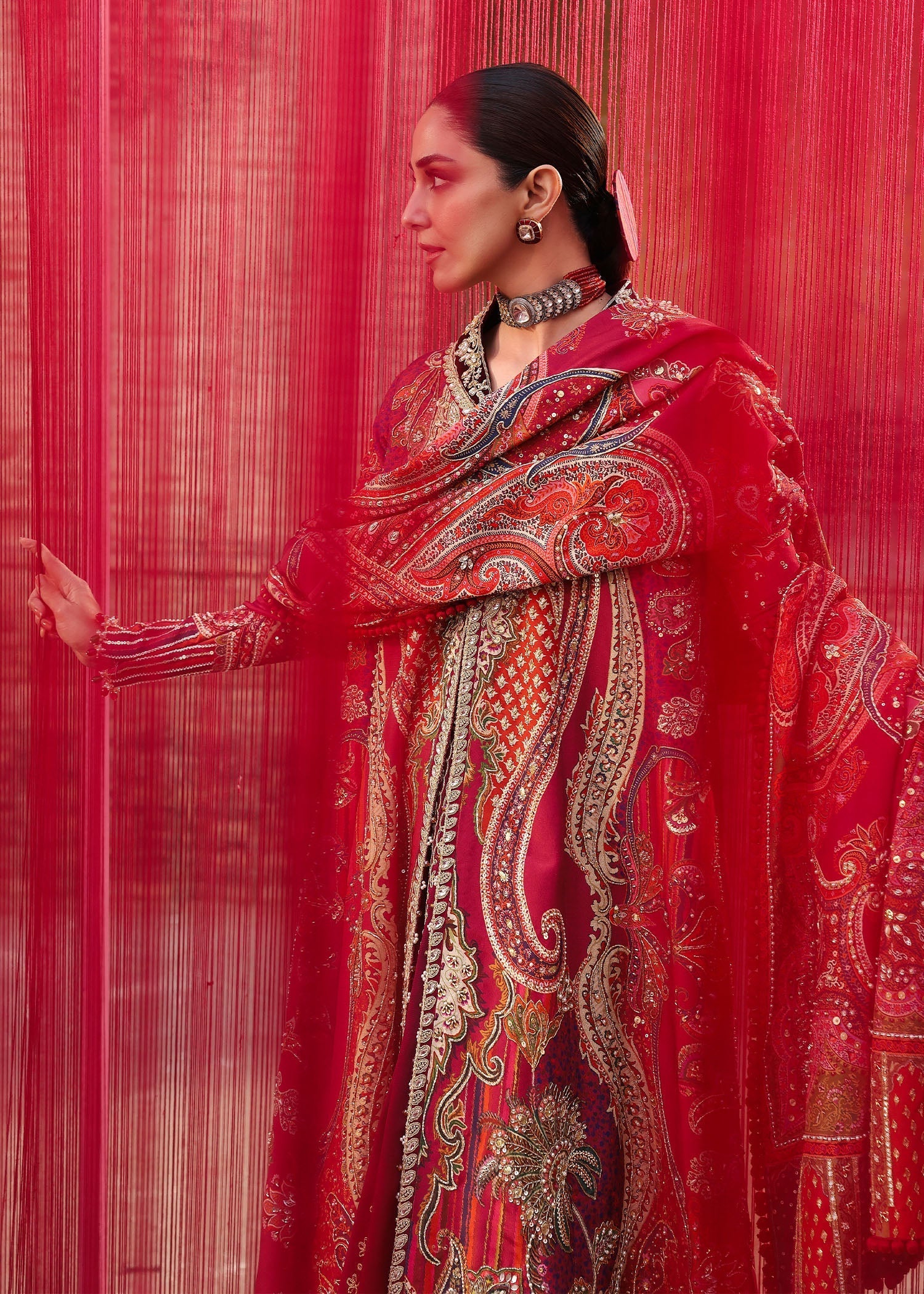 Crimson | Jhilmil Wedding Formals | DAMINI - by Libasekhas UK - Registered Vendor of : Crimson - 100% Original Designer Dress