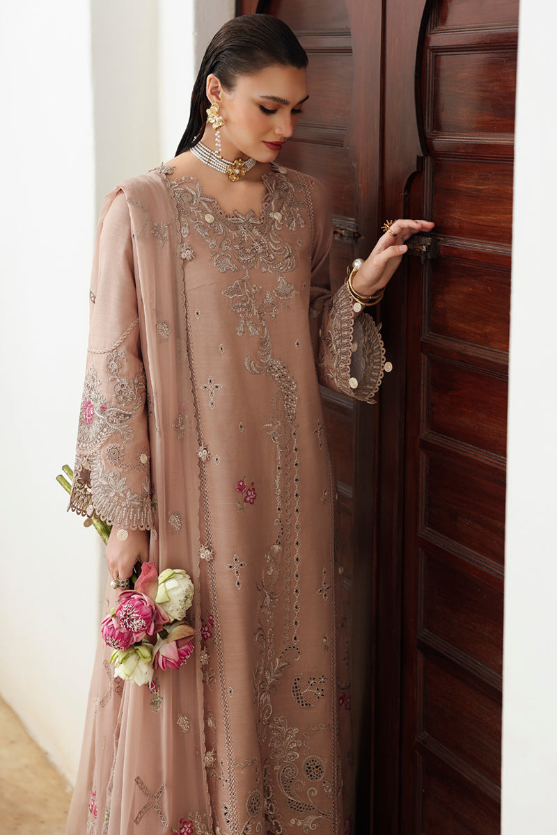 Qalamkar | Q Linen 25 | KL-14 DUSK - by Libasekhas UK - Registered Vendor of : Qalamkar - 100% Original Designer Dress