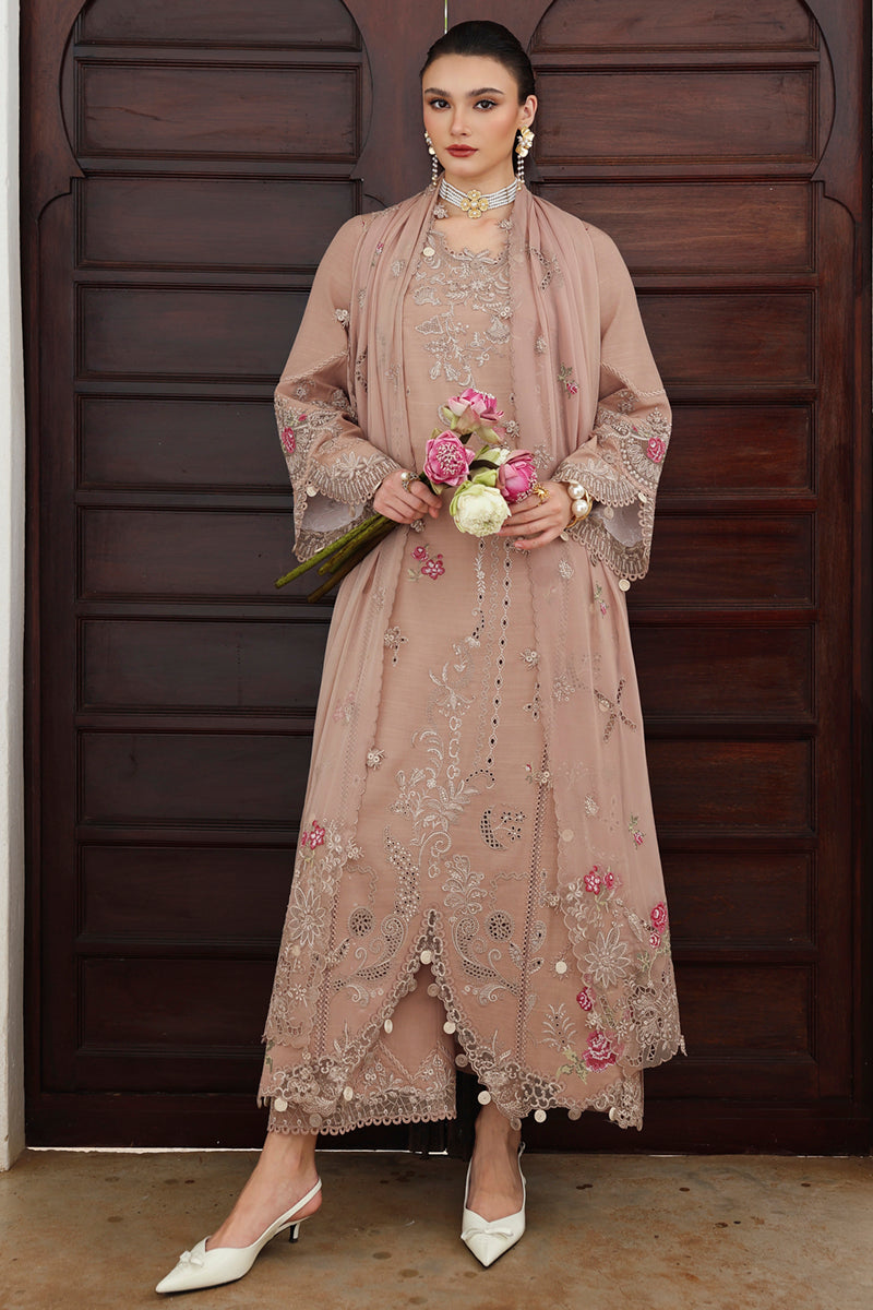 Qalamkar | Q Linen 25 | KL-14 DUSK - by Libasekhas UK - Registered Vendor of : Qalamkar - 100% Original Designer Dress