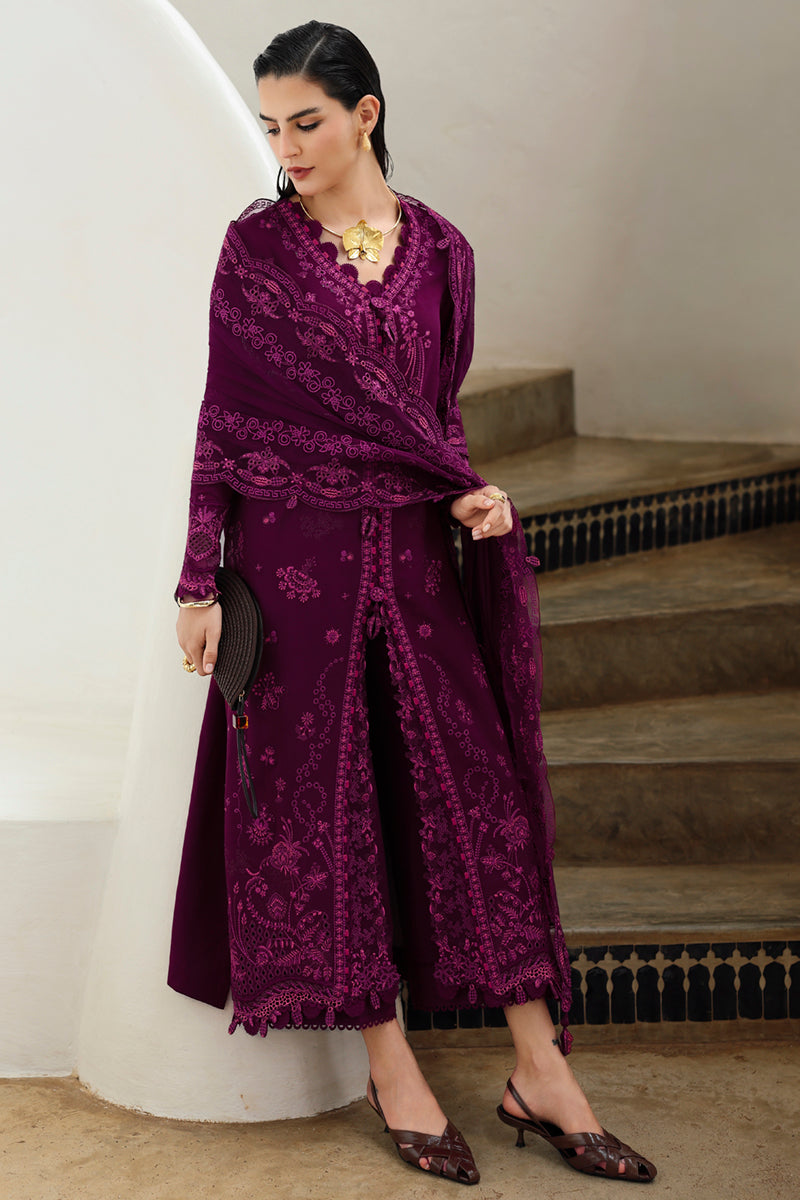 Qalamkar | Q Linen 25 | KL-01 VEYRAH - by Libasekhas UK - Registered Vendor of : Qalamkar - 100% Original Designer Dress