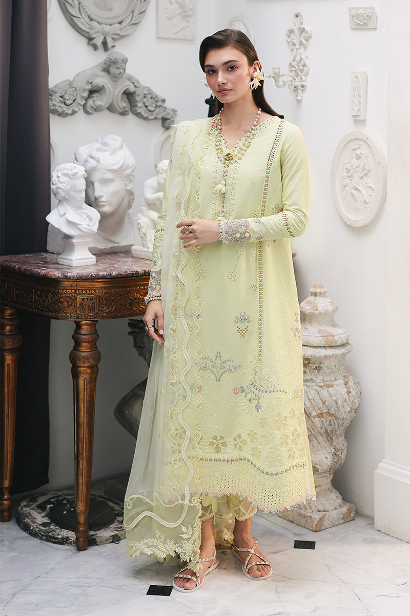 Qalamkar | Q Line Lawn Drop | RP-13 MOONSTONE - by Libasekhas UK - Registered Vendor of : Qalamkar - 100% Original Designer Dress