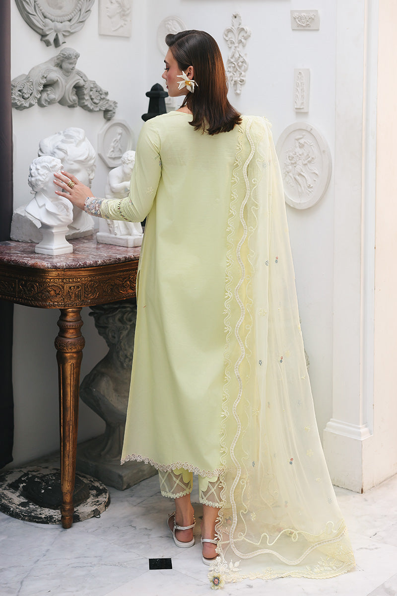 Qalamkar | Q Line Lawn Drop | RP-13 MOONSTONE - by Libasekhas UK - Registered Vendor of : Qalamkar - 100% Original Designer Dress