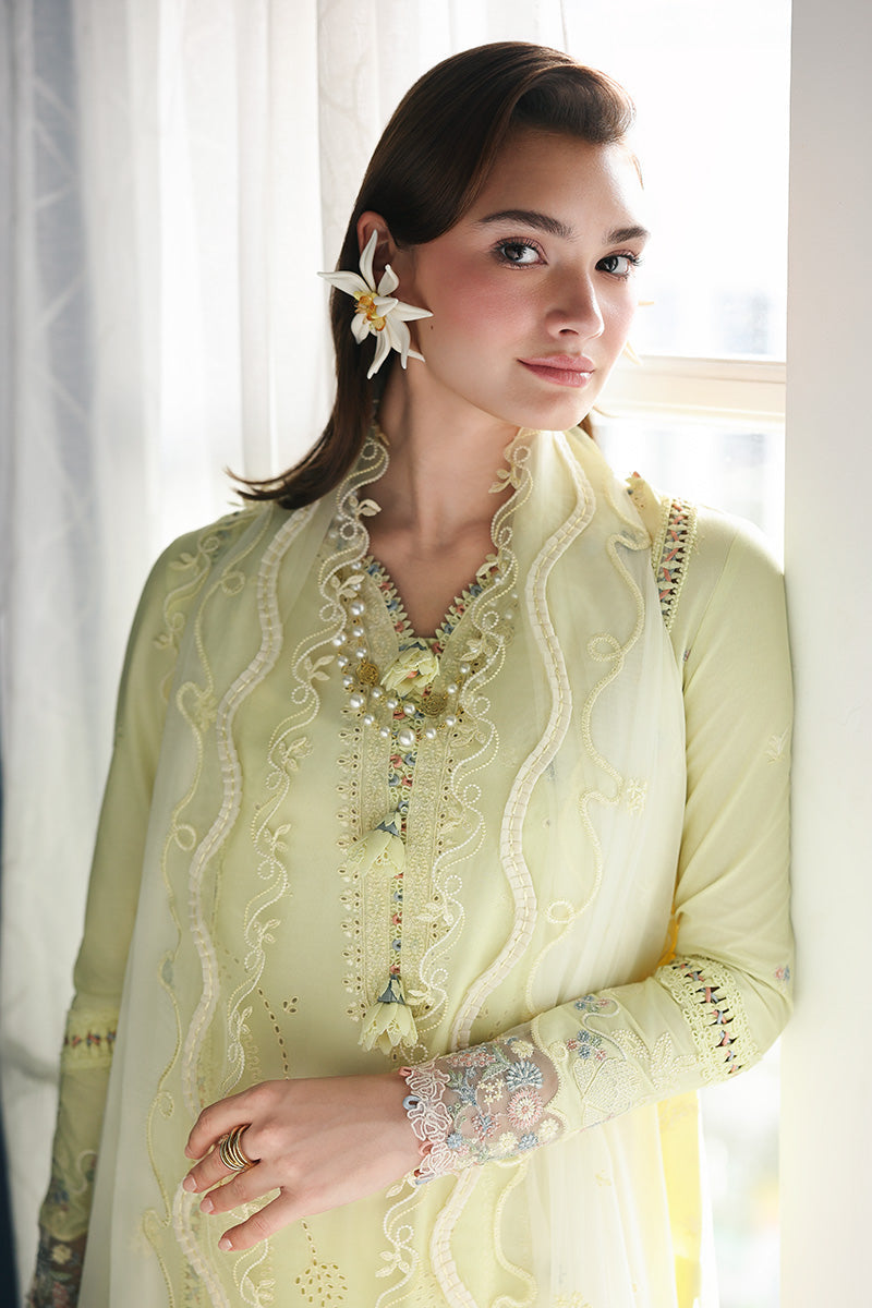 Qalamkar | Q Line Lawn Drop | RP-13 MOONSTONE - by Libasekhas UK - Registered Vendor of : Qalamkar - 100% Original Designer Dress