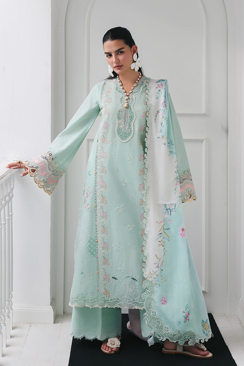 Qalamkar | Q Line Lawn Drop | RP-05 RAHA - by Libasekhas UK - Registered Vendor of : Qalamkar - 100% Original Designer Dress