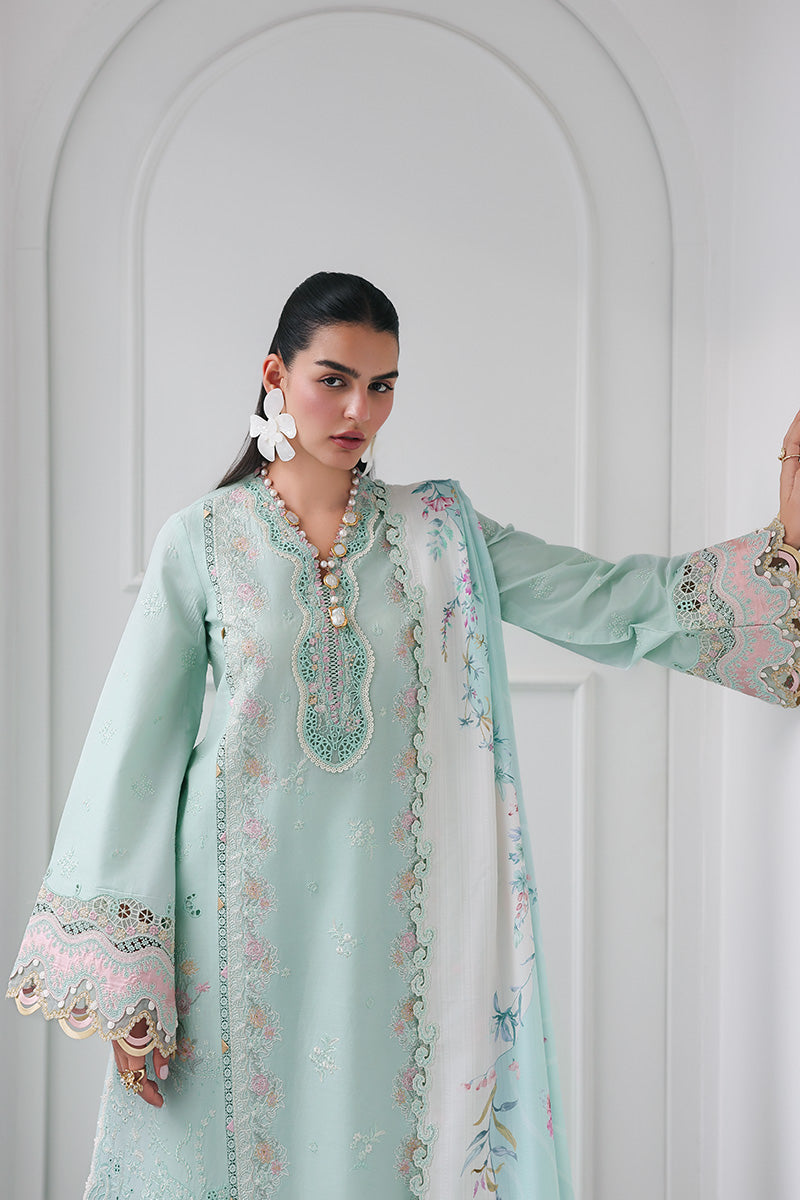Qalamkar | Q Line Lawn Drop | RP-05 RAHA - by Libasekhas UK - Registered Vendor of : Qalamkar - 100% Original Designer Dress