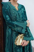 Qalamkar | Q Linen 25 | KL-11 MEADOW - by Libasekhas UK - Registered Vendor of : Qalamkar - 100% Original Designer Dress