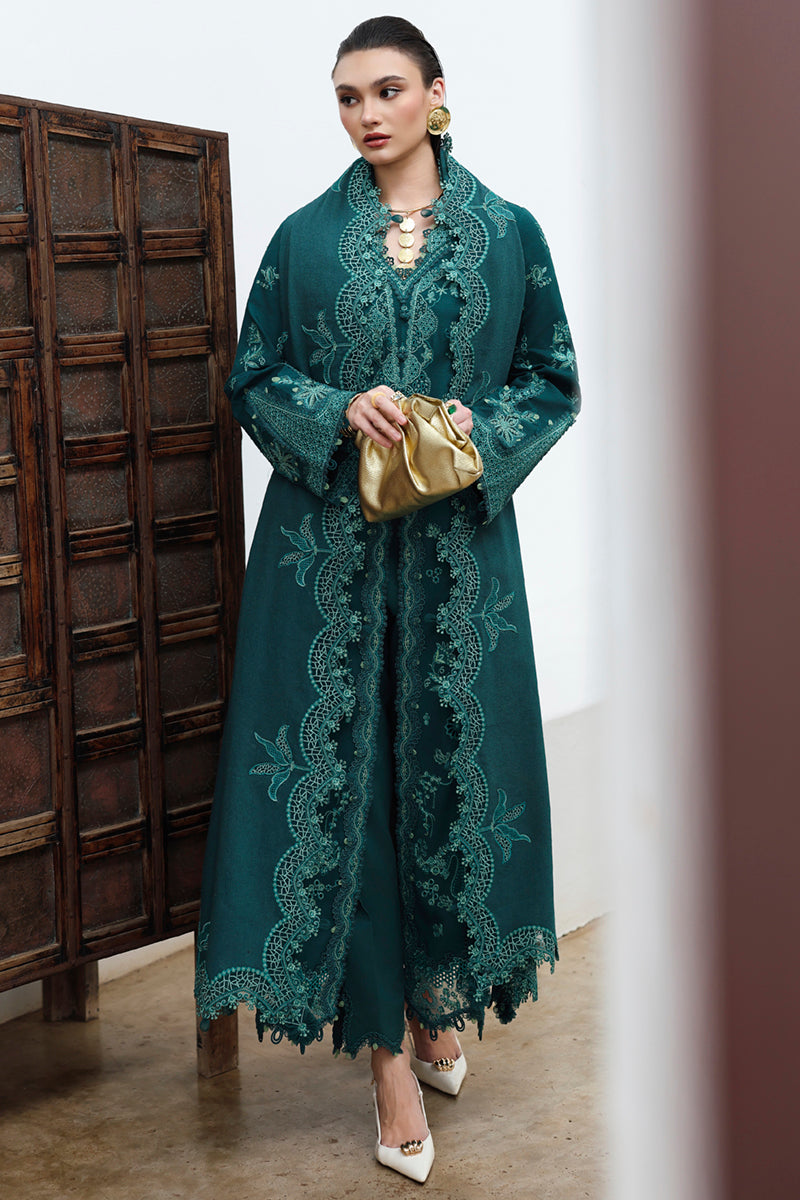 Qalamkar | Q Linen 25 | KL-11 MEADOW - by Libasekhas UK - Registered Vendor of : Qalamkar - 100% Original Designer Dress