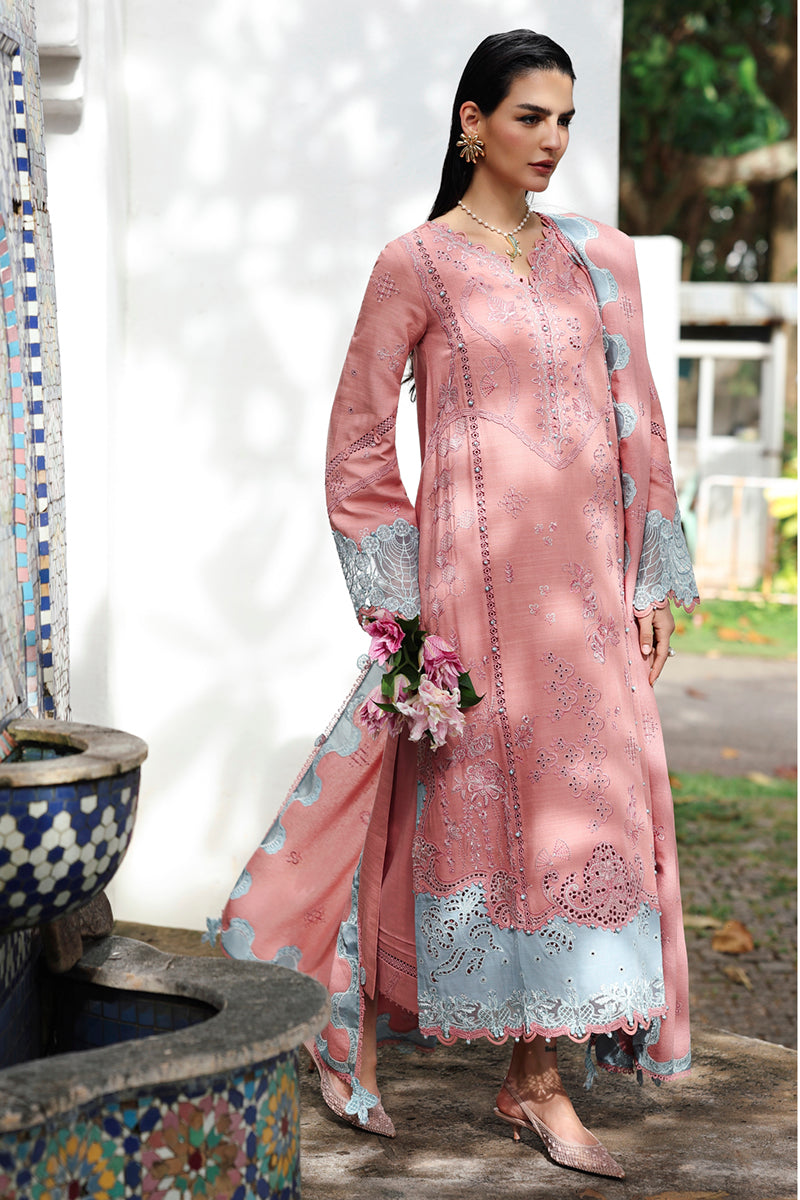 Qalamkar | Q Linen 25 | KL-10 FAYE - by Libasekhas UK - Registered Vendor of : Qalamkar - 100% Original Designer Dress