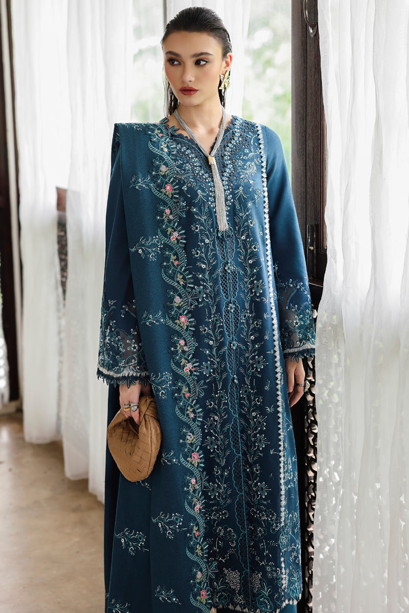 Qalamkar | Q Linen 25 | KL-05 LUSH - by Libasekhas UK - Registered Vendor of : Qalamkar - 100% Original Designer Dress