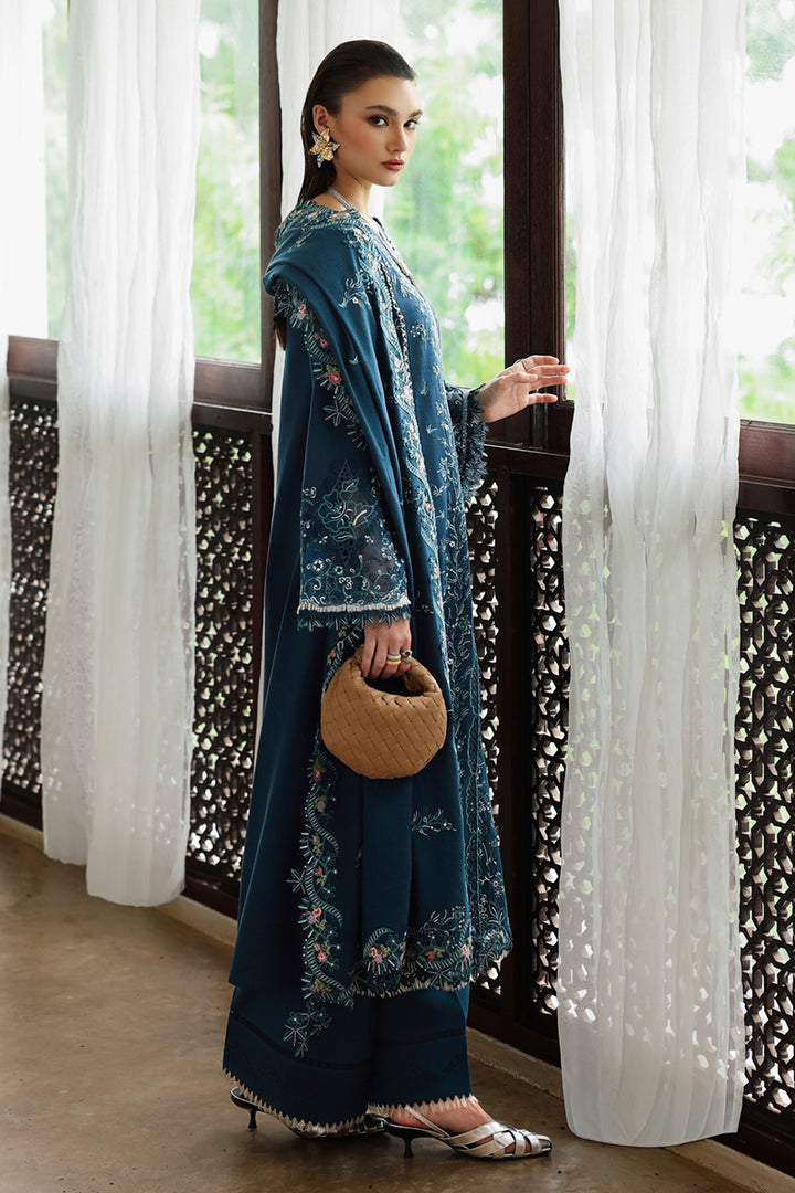 Qalamkar | Q Linen 25 | KL-05 LUSH - by Libasekhas UK - Registered Vendor of : Qalamkar - 100% Original Designer Dress