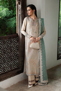 Qalamkar | Q Linen 25 | KL-07 WHISPER - by Libasekhas UK - Registered Vendor of : Qalamkar - 100% Original Designer Dress