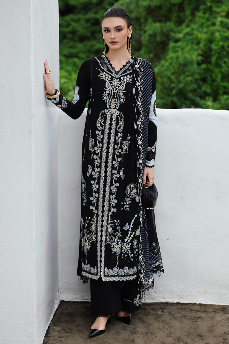 Qalamkar | Q Linen 25 | KL-09 ZYRA - by Libasekhas UK - Registered Vendor of : Qalamkar - 100% Original Designer Dress