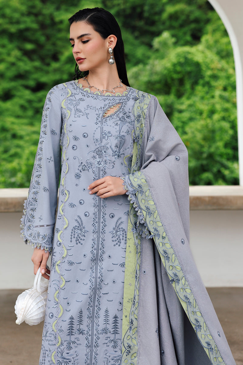 Qalamkar | Q Linen 25 | KL-13 SAAHIL - by Libasekhas UK - Registered Vendor of : Qalamkar - 100% Original Designer Dress