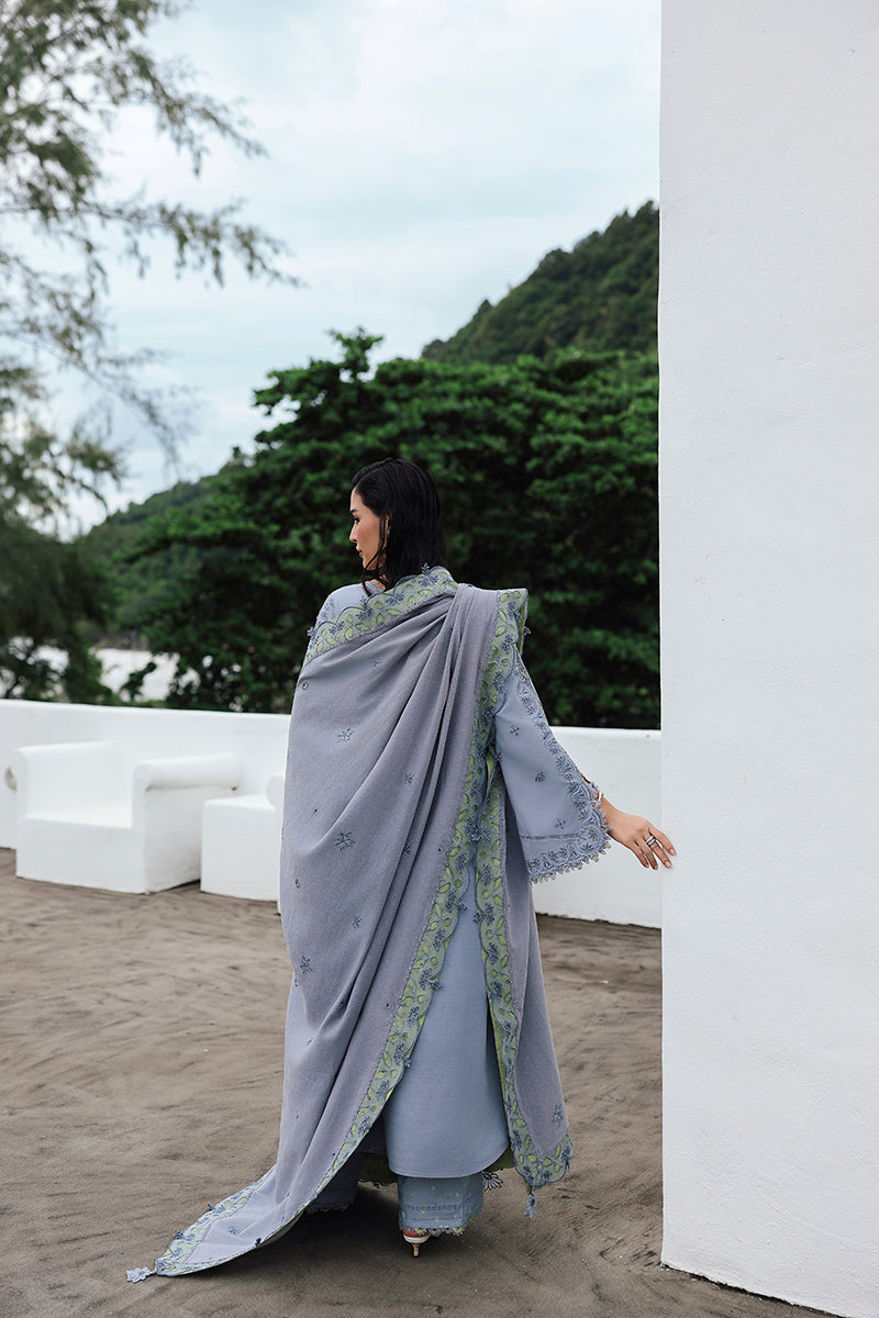 Qalamkar | Q Linen 25 | KL-13 SAAHIL - by Libasekhas UK - Registered Vendor of : Qalamkar - 100% Original Designer Dress
