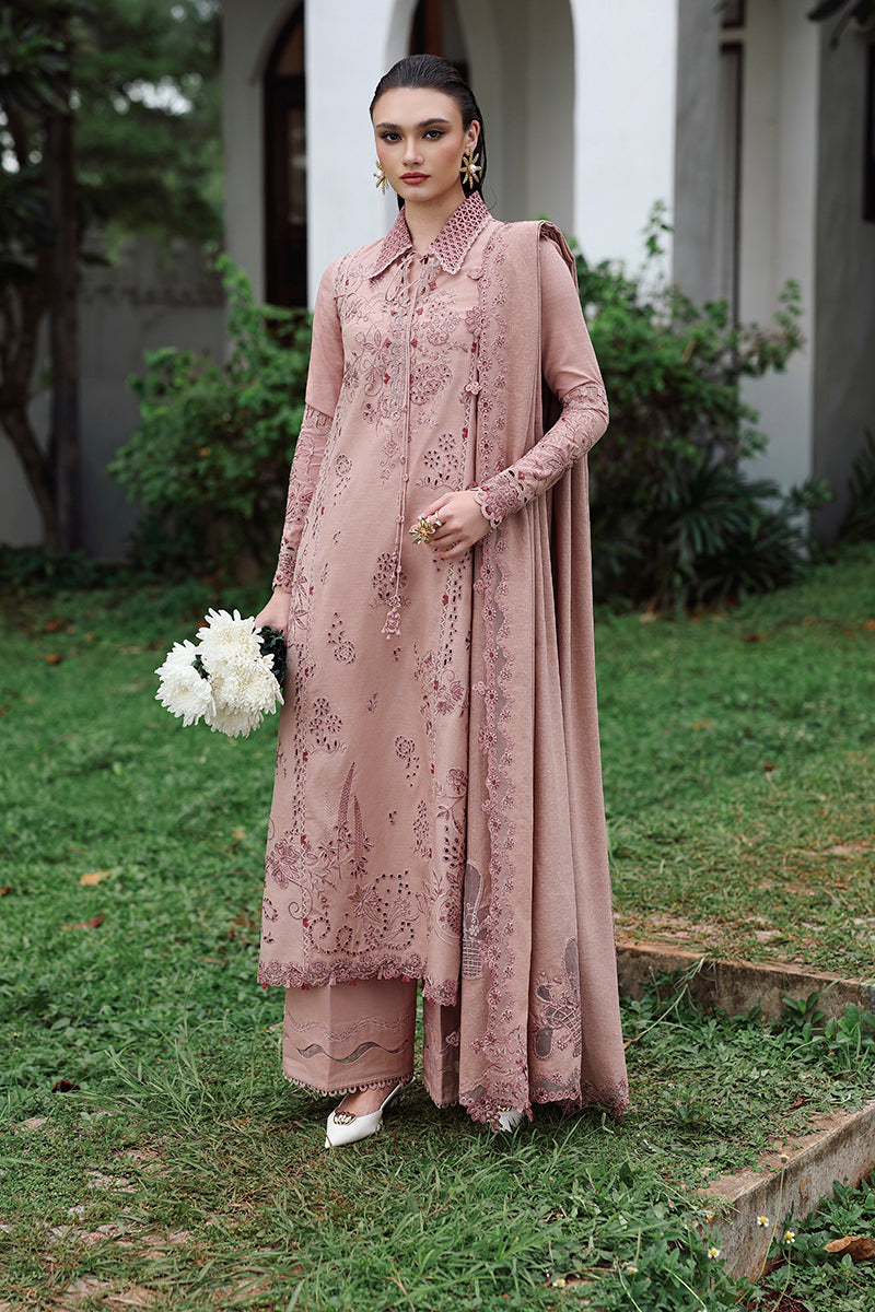 Qalamkar | Q Linen 25 | KL-08 VEIL - by Libasekhas UK - Registered Vendor of : Qalamkar - 100% Original Designer Dress