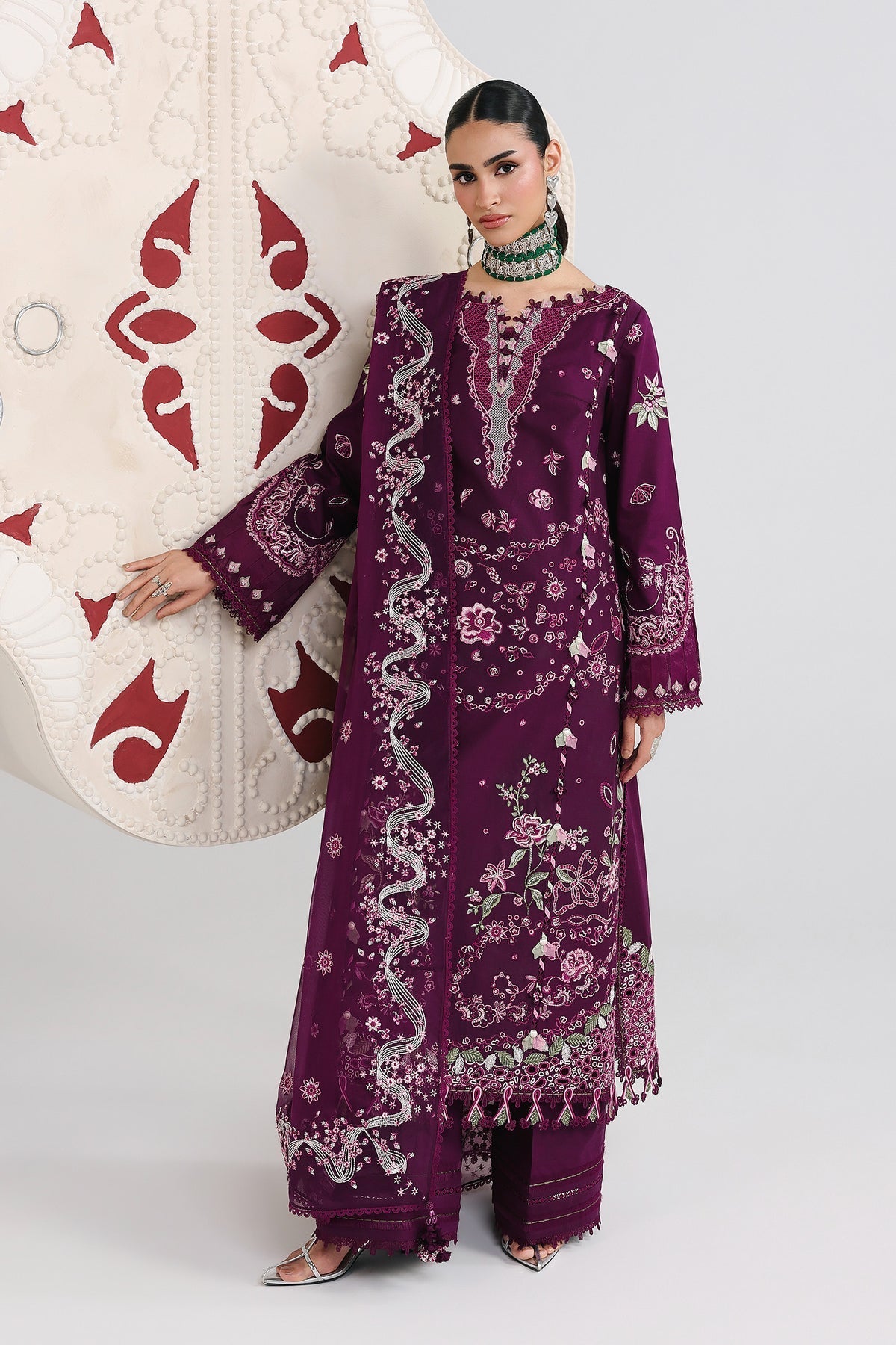 Qalamkar | Festive Lawn 26 | QFL-10 TRESA - by Libasekhas UK - Registered Vendor of : Qalamkar - 100% Original Designer Dress
