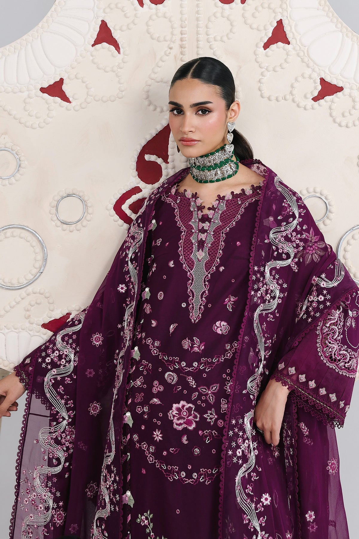 Qalamkar | Festive Lawn 26 | QFL-10 TRESA - by Libasekhas UK - Registered Vendor of : Qalamkar - 100% Original Designer Dress