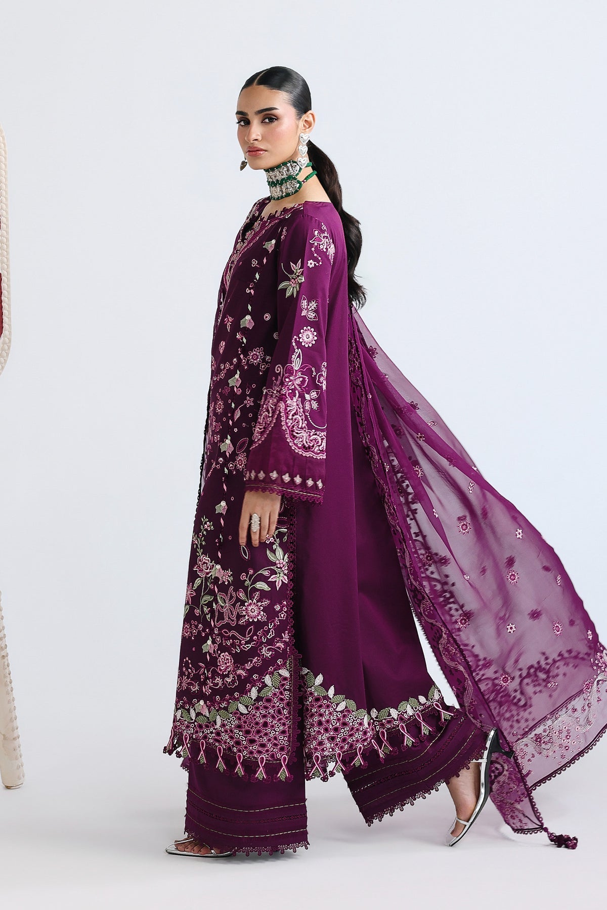 Qalamkar | Festive Lawn 26 | QFL-10 TRESA - by Libasekhas UK - Registered Vendor of : Qalamkar - 100% Original Designer Dress