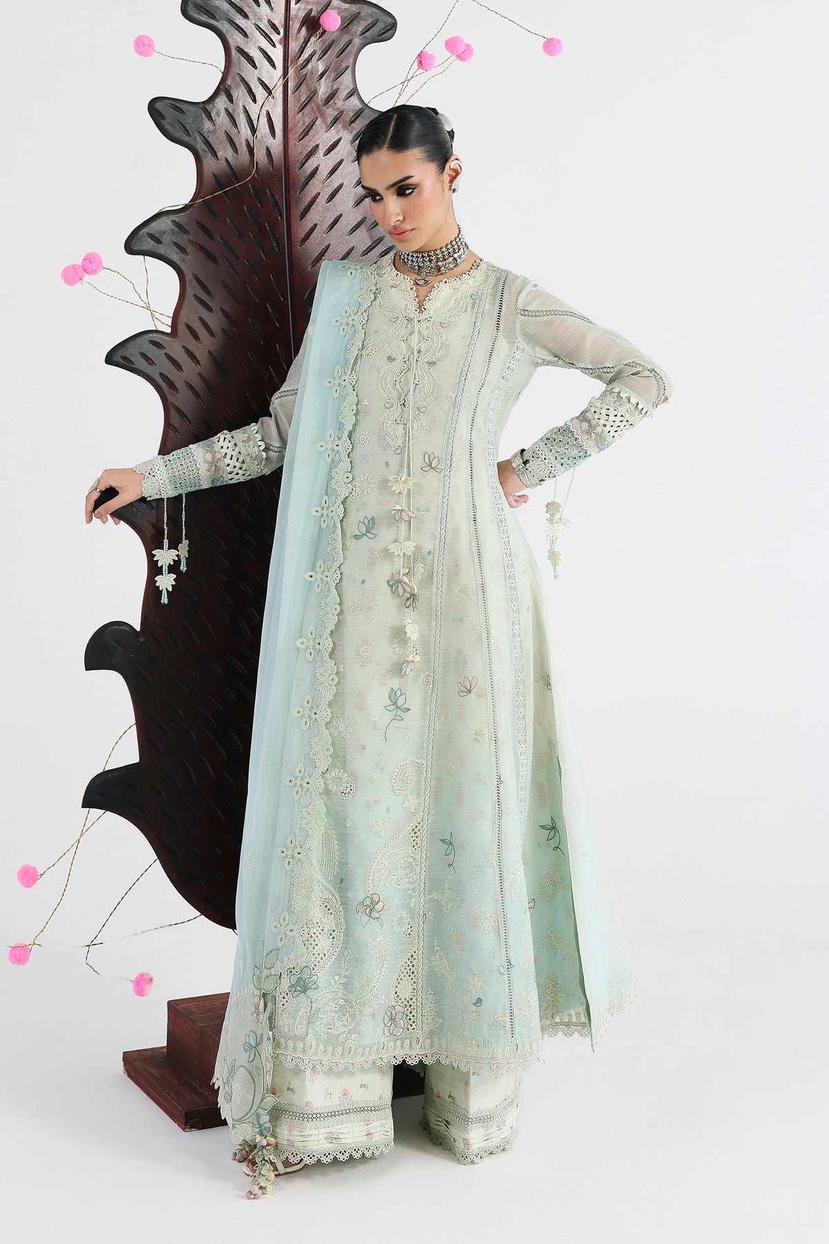 Qalamkar | Festive Lawn 26 | QFL-08 SABEL - by Libasekhas UK - Registered Vendor of : Qalamkar - 100% Original Designer Dress