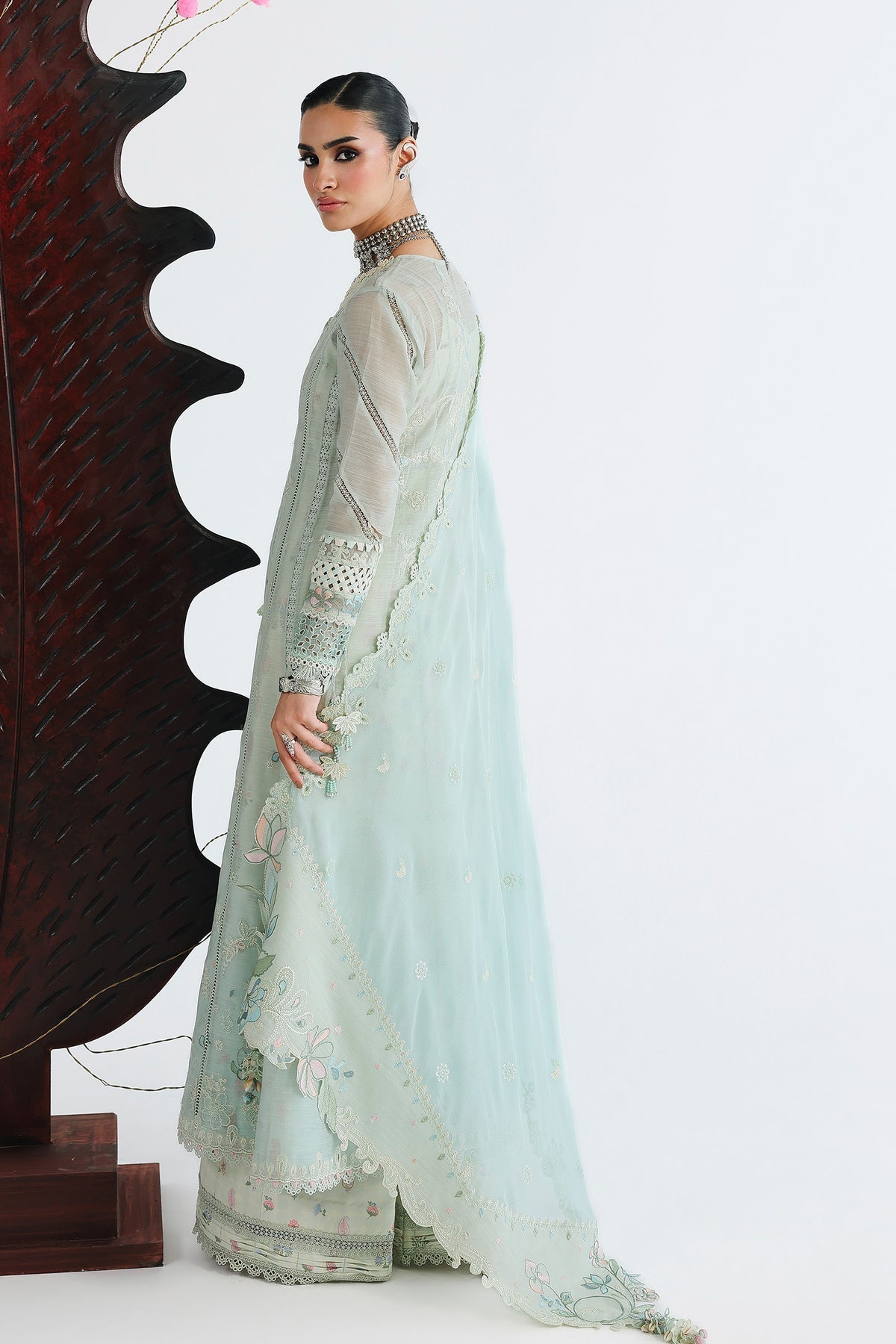 Qalamkar | Festive Lawn 26 | QFL-08 SABEL - by Libasekhas UK - Registered Vendor of : Qalamkar - 100% Original Designer Dress