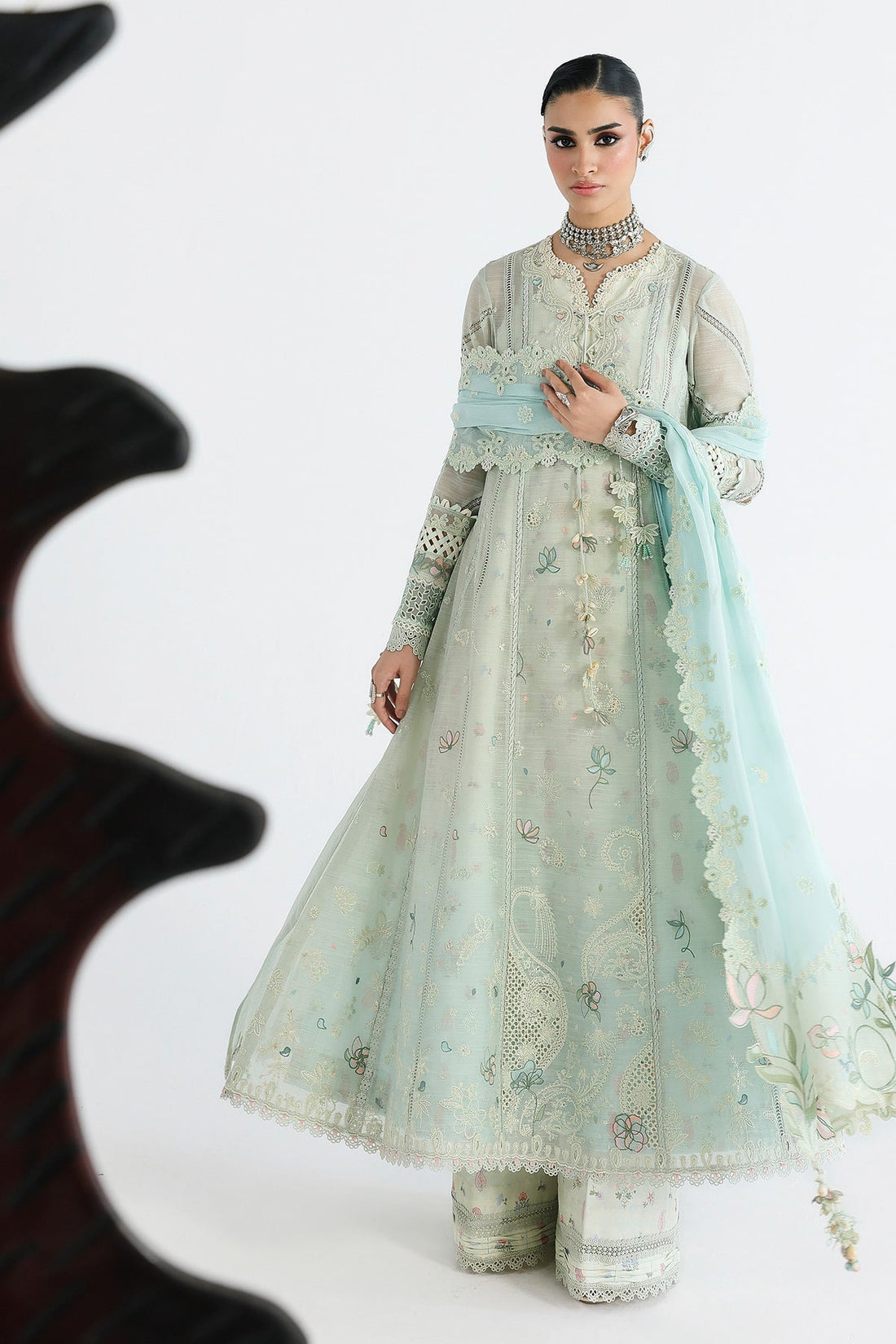 Qalamkar | Festive Lawn 26 | QFL-08 SABEL - by Libasekhas UK - Registered Vendor of : Qalamkar - 100% Original Designer Dress