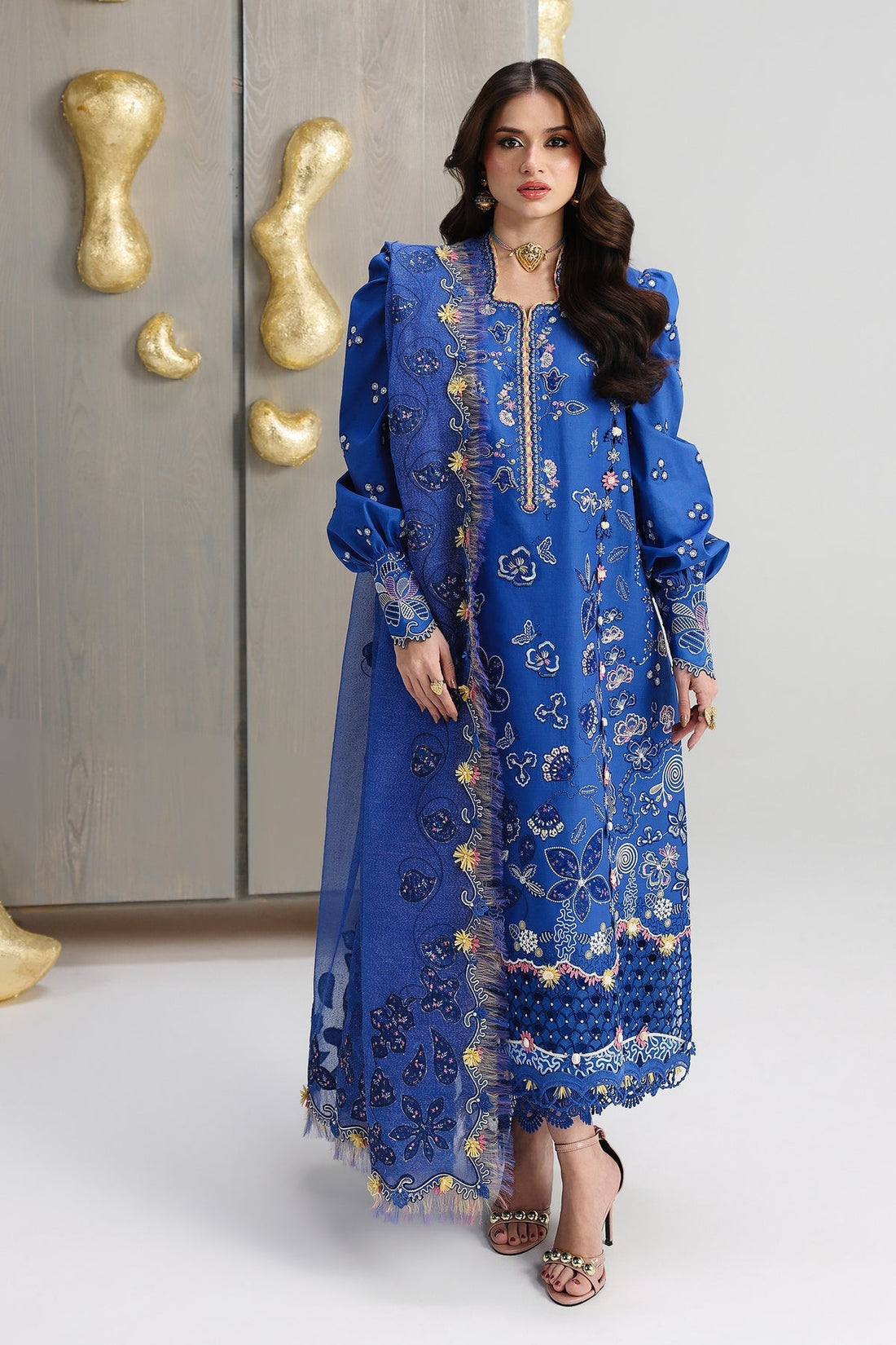 Qalamkar | Festive Lawn 26 | QFL-06 EMINA - by Libasekhas UK - Registered Vendor of : Qalamkar - 100% Original Designer Dress